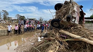 Aerial images of Philippines typhoon devastation