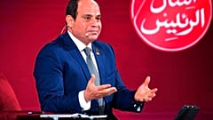 الرئيس المصري عبد الفتاح السيسي خلال مؤتمر للشباب في القاهرة، مصر، الأحد 29 يوليو 2018.