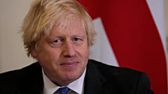 Борис Джонсон на Даунинг-стрит 10, 16 декабря 2021 года