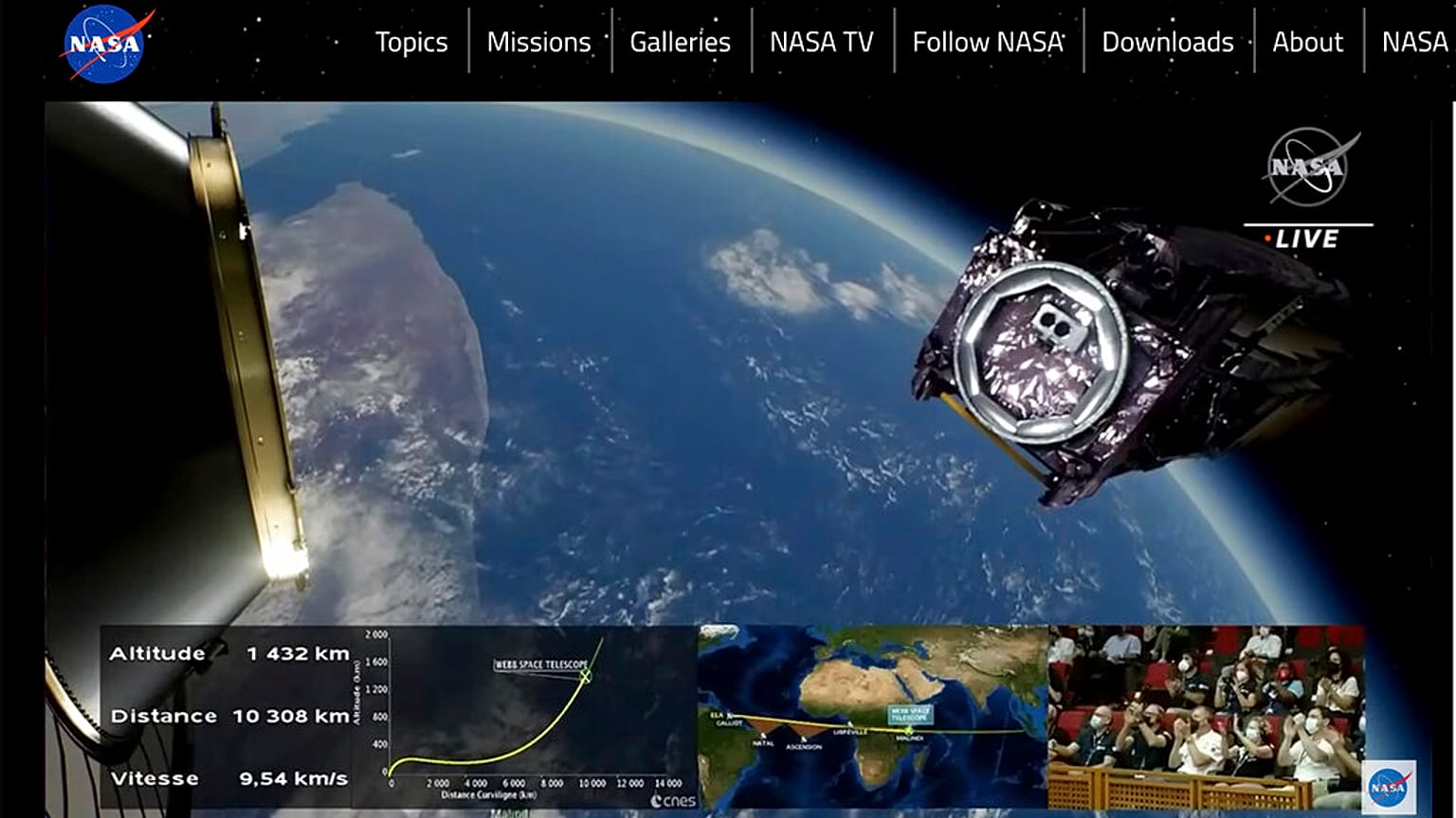 Il mega telescopio visto dal computer della NASA.