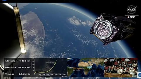 Space telescope blasts off from French Guiana to replace aging Hubble