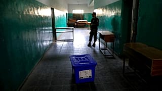 Archív fotón a 2019-es afganisztáni választások egyik szavazóhelyisége