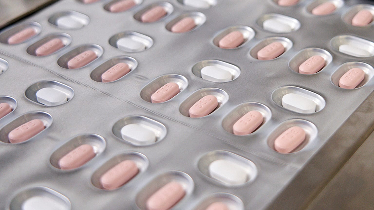 his image provided by Pfizer in October 2021 shows the company's COVID-19 Paxlovid pills. Newly infected COVID-19 patients have two new treatment options that can be taken at 