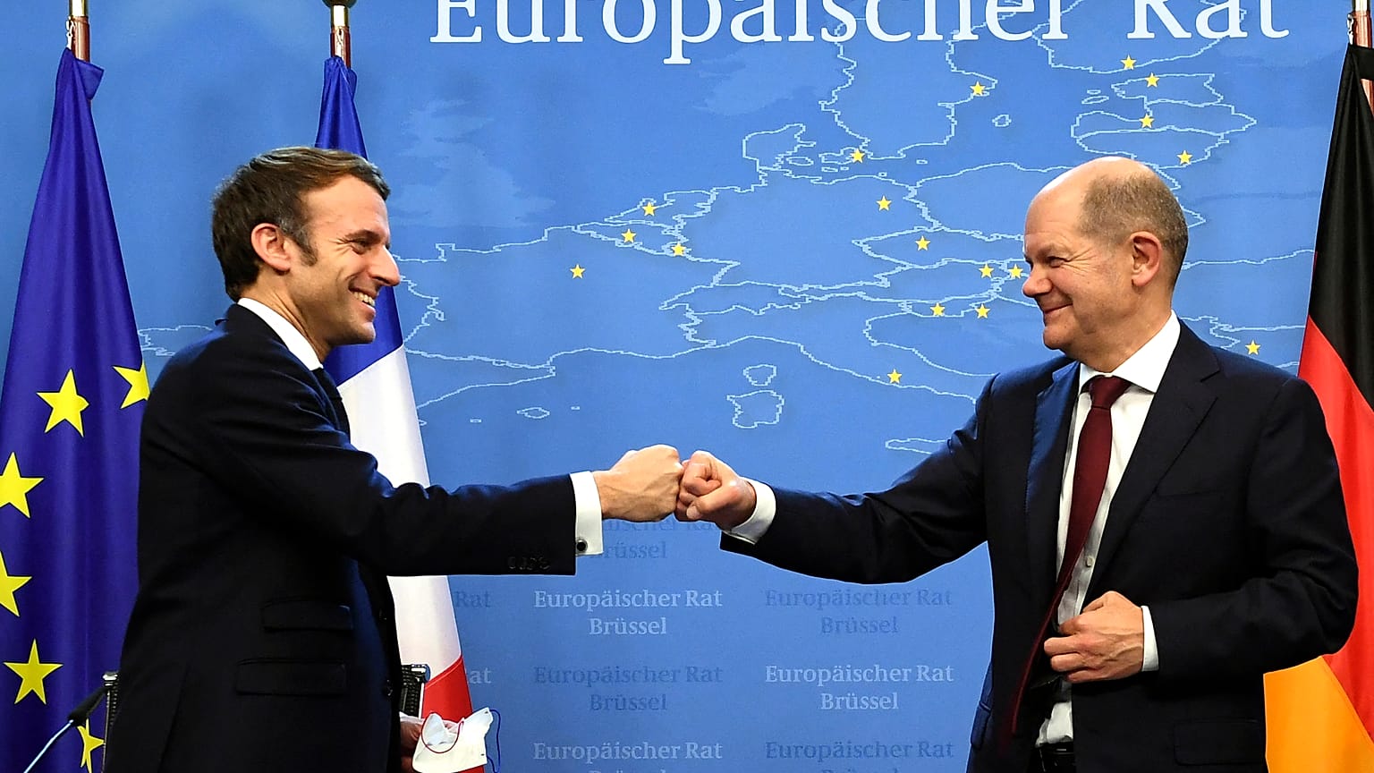 Almanya Başbakanı Olaf Scholz ve Fransa Cumhurbaşkanı Emmanuel Macron