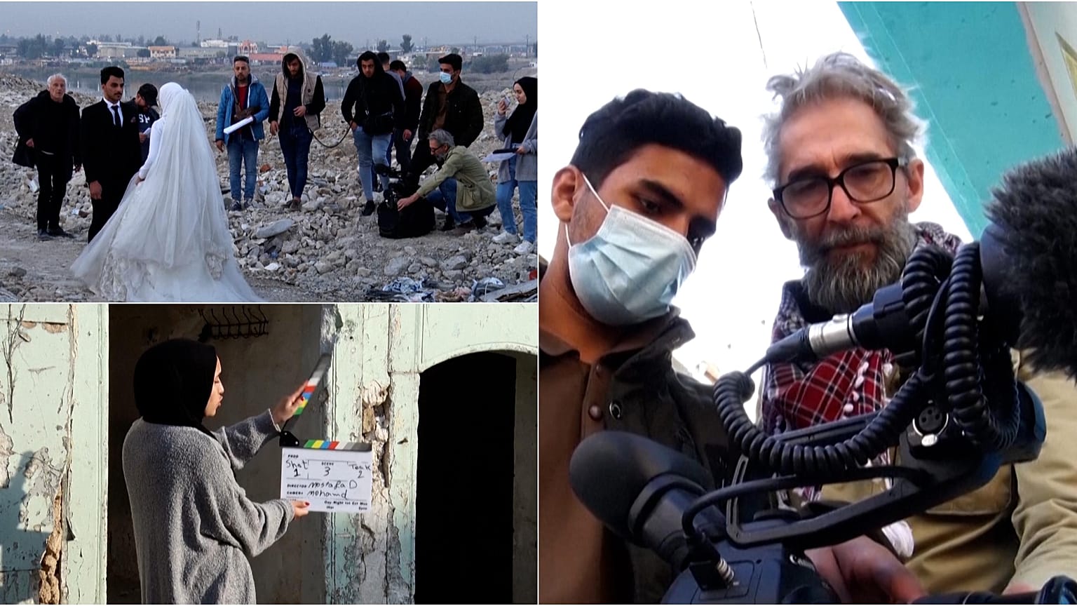 19 Iraqi students are getting a chance to make their first short films by 4 month cinematography courses.