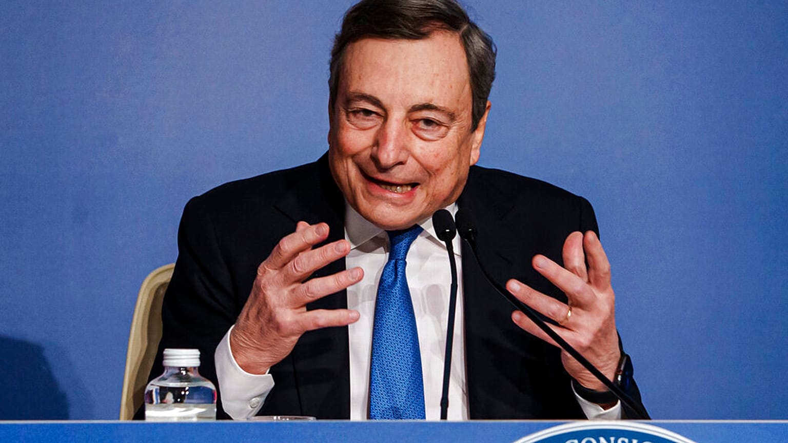 Mario Draghi im Dezember 2021 in Rom