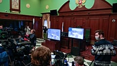 Der Saal des Gerichts in Moskau, in dem das Urteil verkündet wurde