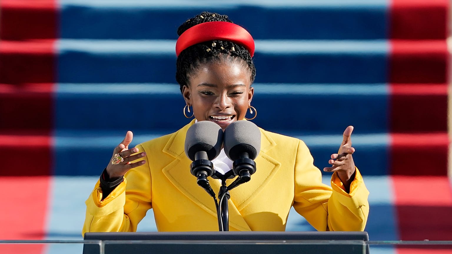 Amanda Gorman rose to fame at US President Joe Biden's inauguration in January 2021
