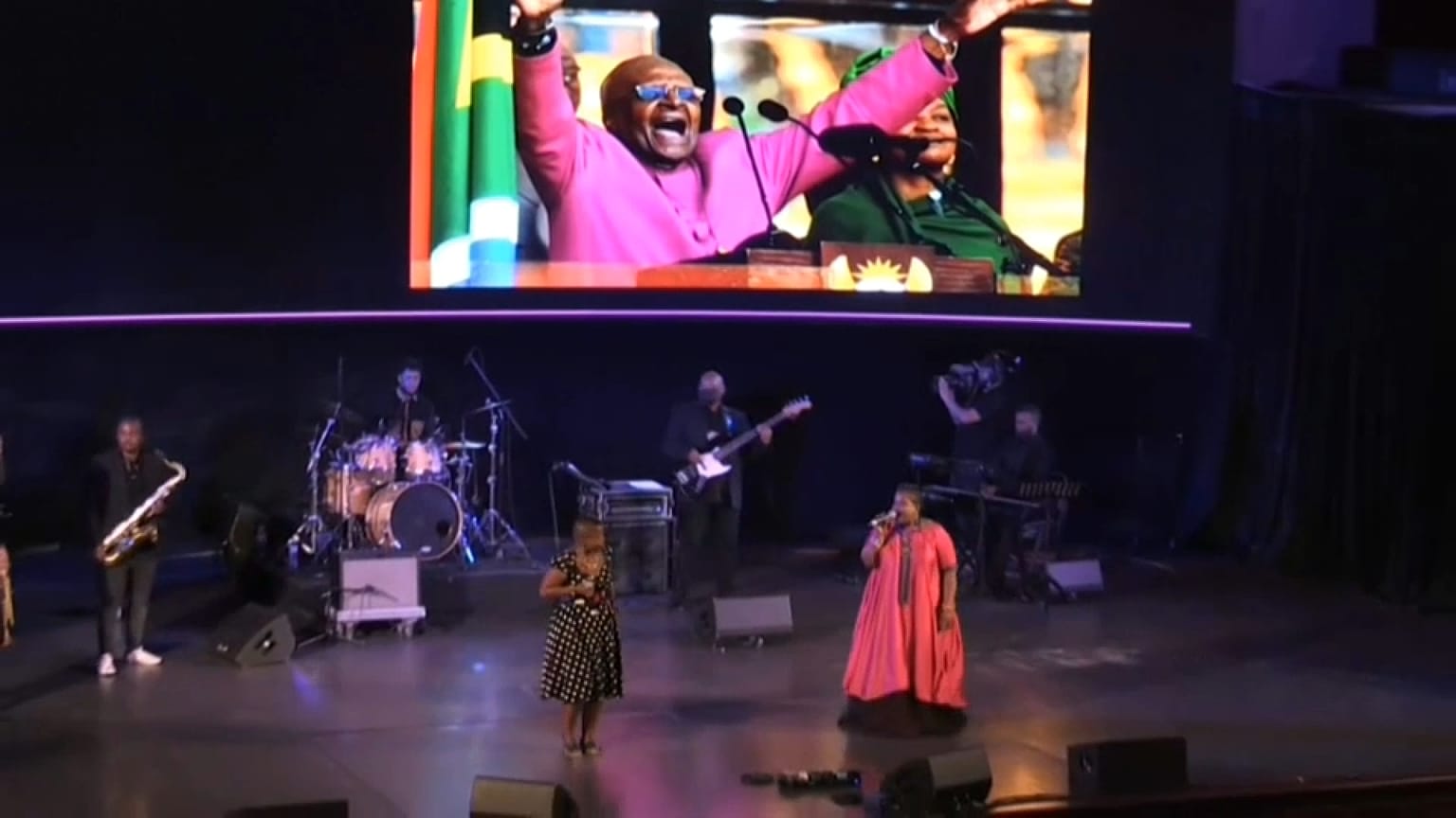 Acto de homenaje a Destmond Tutu en Sudáfrica