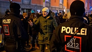 Proteste gegen Coronaregeln in München - am 22. Dezember 2021
