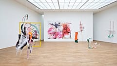 Julien Creuzet’s installation in Frank Walter – A Retrospective, 2020, Museum für Moderne Kunst, Frankfurt am Main, Germany.