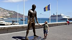 Ronaldo'nun Madeira Adası'ndaki heykeli (arşiv)