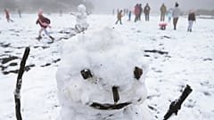 Schnee am Cobb Mountain in Kalifornien