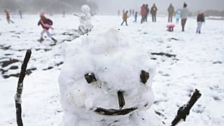 Schnee am Cobb Mountain in Kalifornien