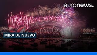 Fuegos artificiales en la ciudad de Sídney, Australia, para recibir el año 2022