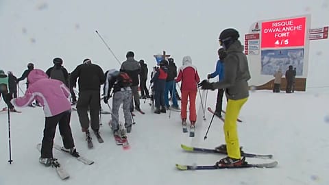 The mild weather has increased the risk of avalanche in Savoie, with a risk of 4 on a 5-level scale.