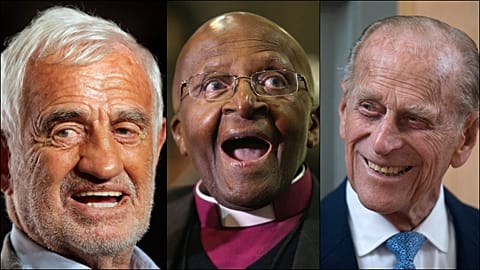 Jean-Paul Belmondo - Desmond Tutu - Le prince Philippe 