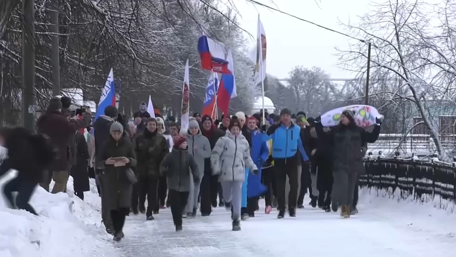 Carrera solidaria en la ciudad rusa de Yaroslavl para dar la bienvenida a 2022