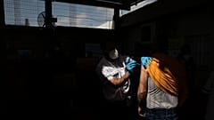 Un centro de vacunación contra la Covid-19
