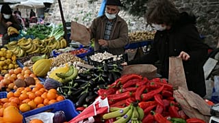 Çanakkale'de bir pazar yeri