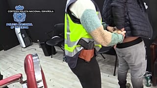 Operación de la Policía Nacional española en Madrid