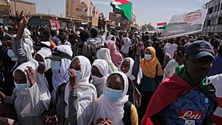 صورة لإحدى المظاهرات في السودان