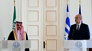 Suudi Arabistan Dışişleri Bakanı Faysal bin Ferhan el Suud / Yunanistan Dışişleri Bakanı Nikos Dendias