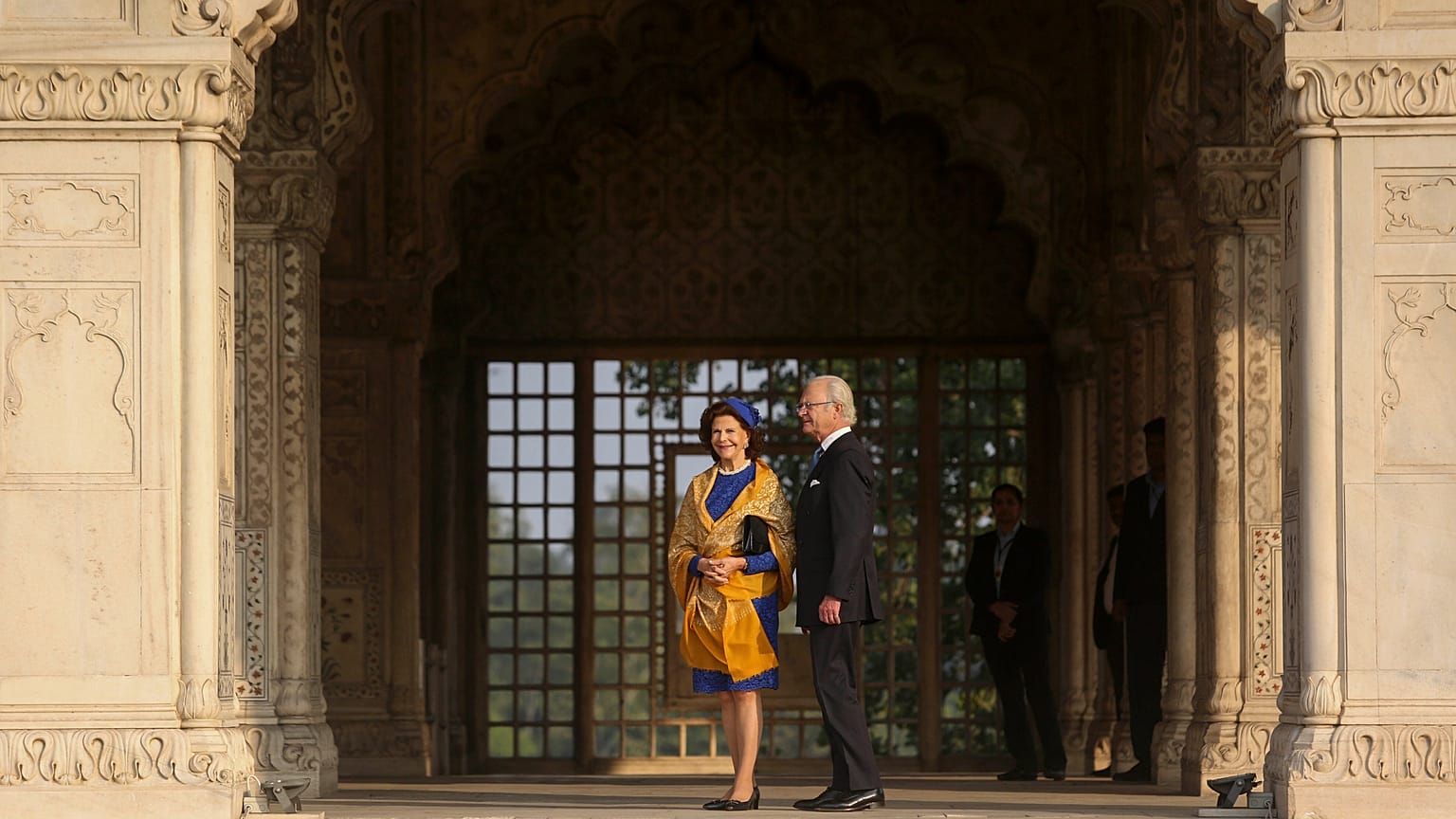 Шведская королевская чета.