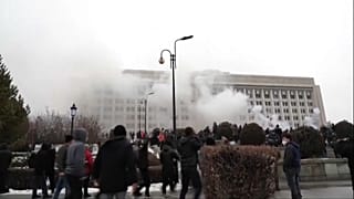 Assalto al municipio di Almaty.