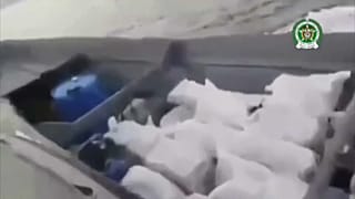 Imagen de la lancha incautada con más de 4 toneladas de cocaína perteneciente a la disidencia de las FARC