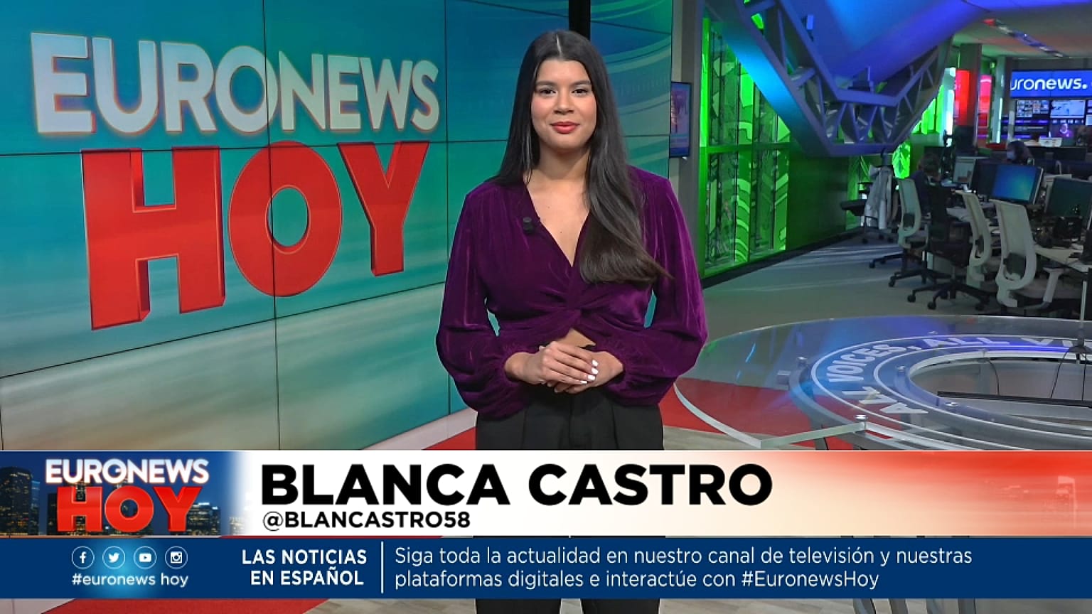 Blanca Castro en Euronews Hoy