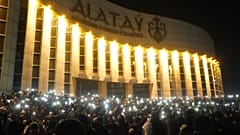 Kazakistan'ın Almatı kentinde protestolar