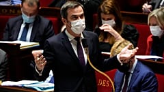 Olivier Véran à l'Assemblée nationale, Paris, le 4 janvier 2021, France