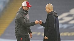 Jürgen Klopp und Pep Guardiola beim 1:1 ihrer Teams im November 2020