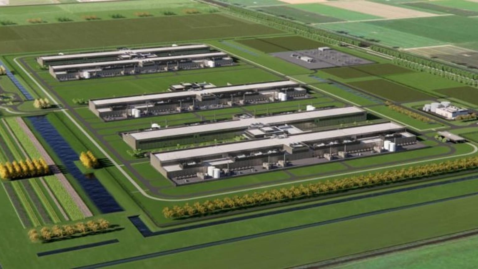 An artist’s impression of the site.