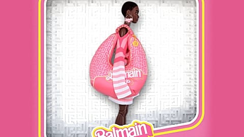 The Mattel icon's influence is dominant in Balmain's brand new collection