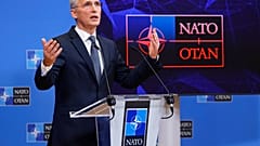 El Secretario General de la OTAN Jens Stoltenberg tras la reunión extraordinaria de Ministros de Asuntos Exteriores de la Alianza en Bruselas, Bélgica 7/1/2022