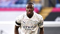 Benjamin Mendy lors d'un match face à Leicester le 3 avril 2021