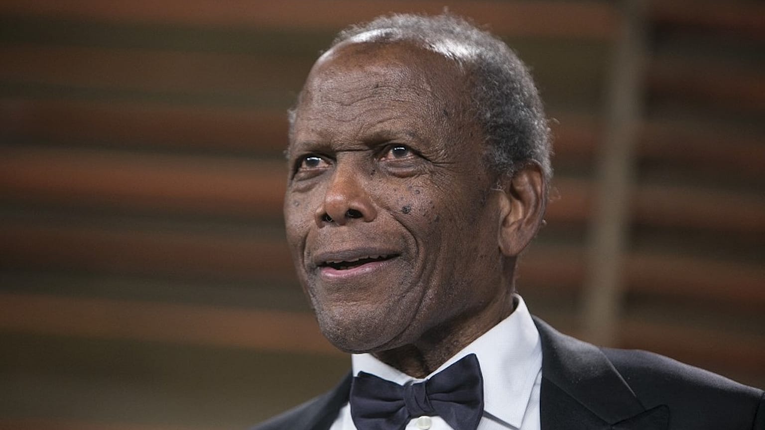 Sydey Poitier en marge de la cérémonie des Oscars en 2014