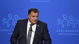 Milorad Dodik, a háromtagú boszniai államelnökség szerb tagja tavaly, a IV. Budapesti Demográfiai Csúcson