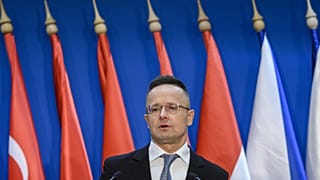 Szijjártó Péter a V4+Törökország külügyminiszteri találkozó után tartott sajtótájékztatón 