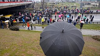 Протесты против добычи лития. Белград, Сербия