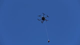 A drone delivered a defibrillator to help a man suffering from cardiac arrest.