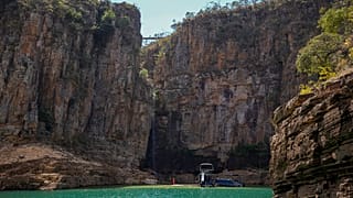 Brezilya'nın Minas Gerais eyaletinde bulunan Furnas gölü (Arşiv)