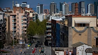 أسطح المنازل في برشلونة