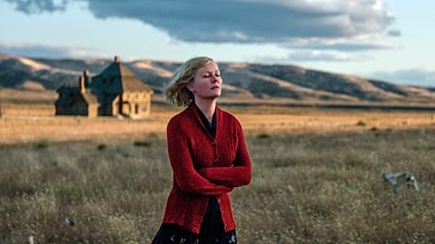 Kirsten Dunst in a scene from "The Power of the Dog" 