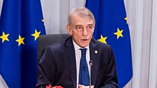 European Parliament President David Sassoli in Brussels, on Dec. 16, 2021.