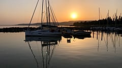Naplemente a Balatonnál