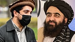 Tacik kökenli Ulusal Direniş Cephesi Başkanı Ahmed Mesud, Taliban'ın Dışişleri Bakan Vekili Emirhan Muttaki