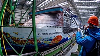 Kreuzfahrtschiff "Global Dream", MV Werften Wismar, 7. Januar 2022